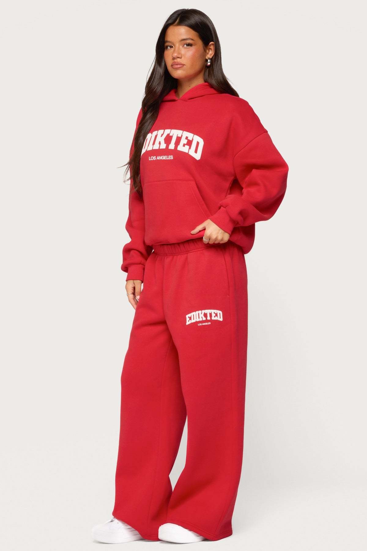 Edikted LA Sweatpants - RED