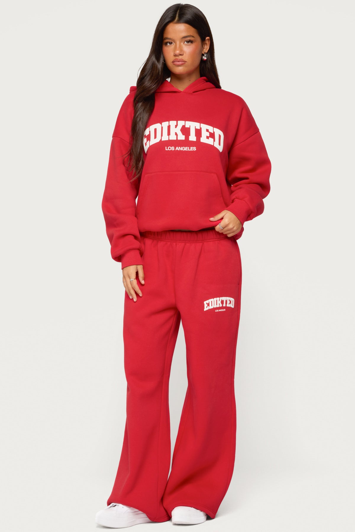 Edikted LA Sweatpants - RED