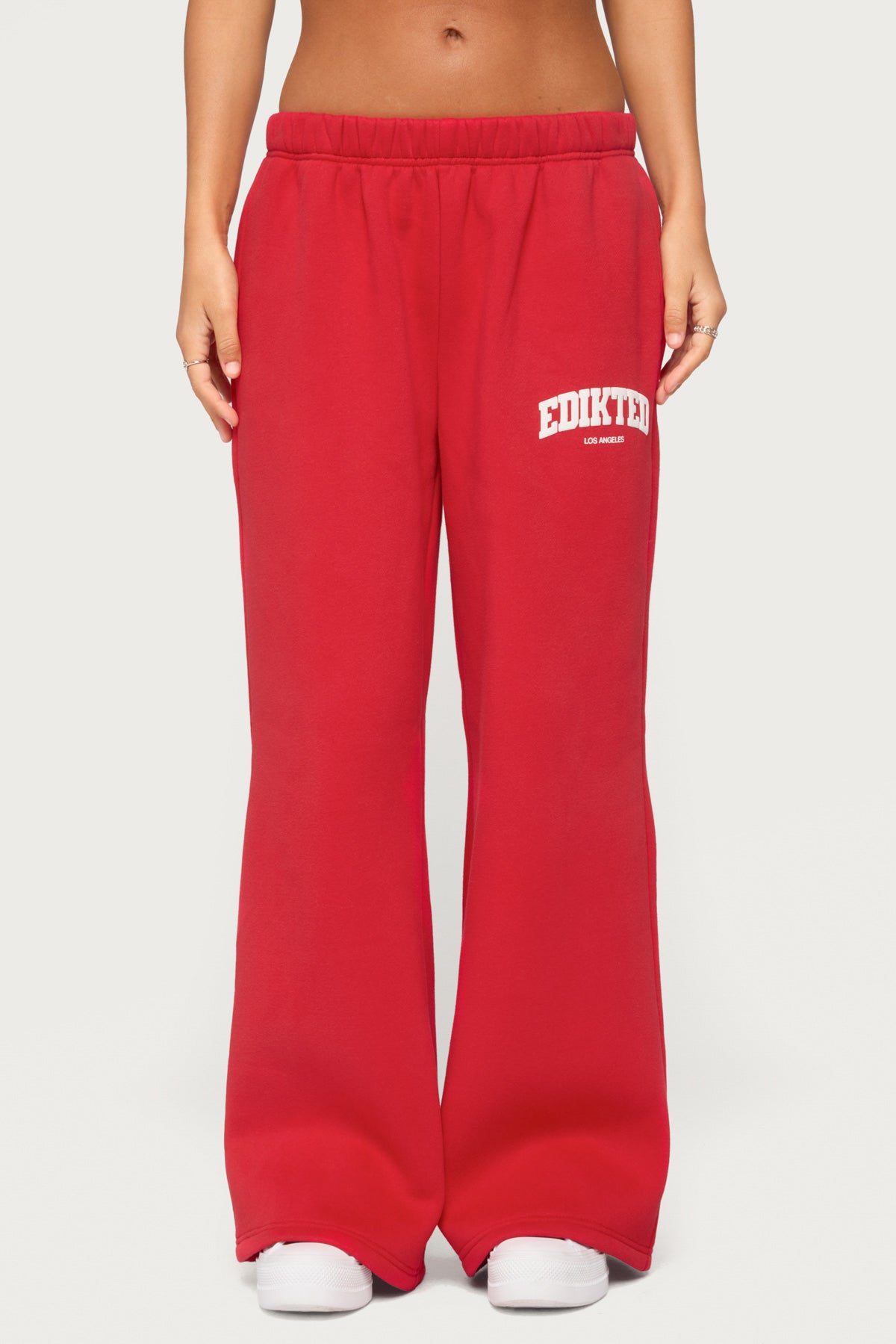 Edikted LA Sweatpants - RED