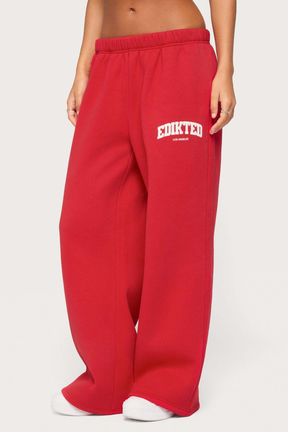 Edikted LA Sweatpants - RED