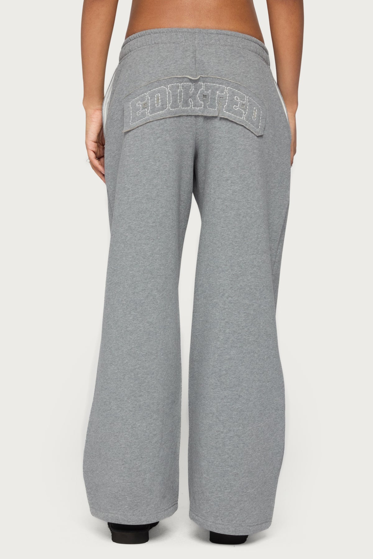 Forever Edikted Sweatpants - GRAY-MELANGE