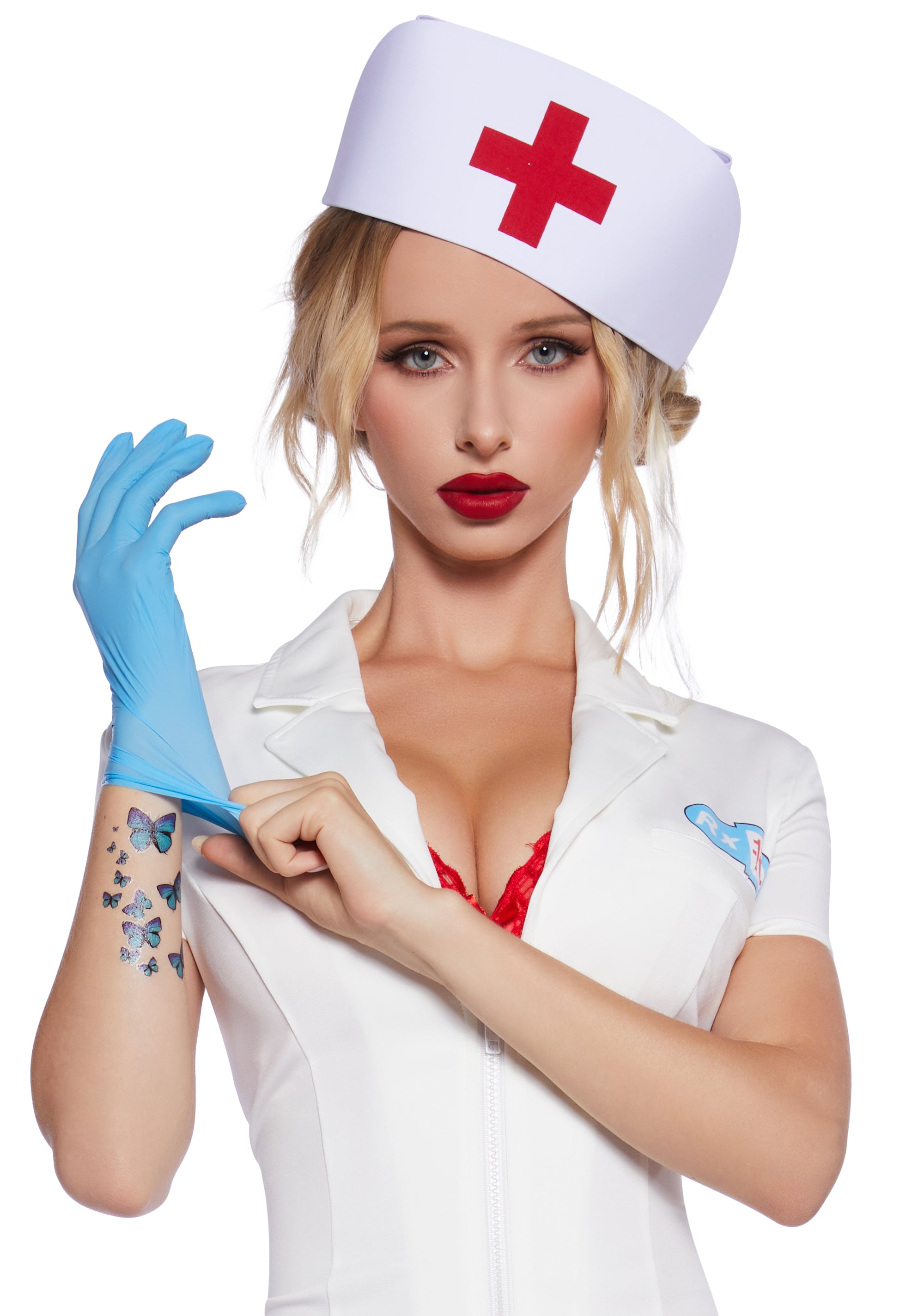 Pop Punk Nurse Costume - WHITE