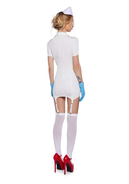 Pop Punk Nurse Costume - WHITE