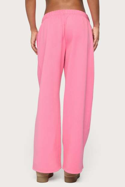 Tropical Bloom Sweatpants - HOT-PINK