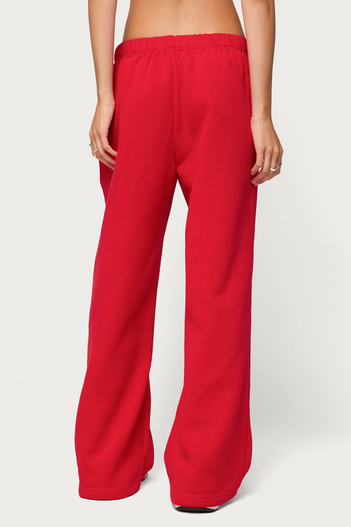 Edikted Crush Sweatpants - RED