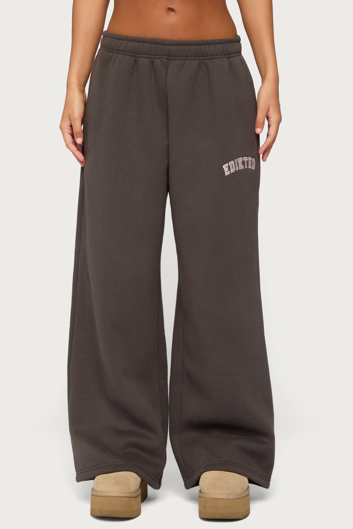 Edikted Major Sweatpants - CHARCOAL