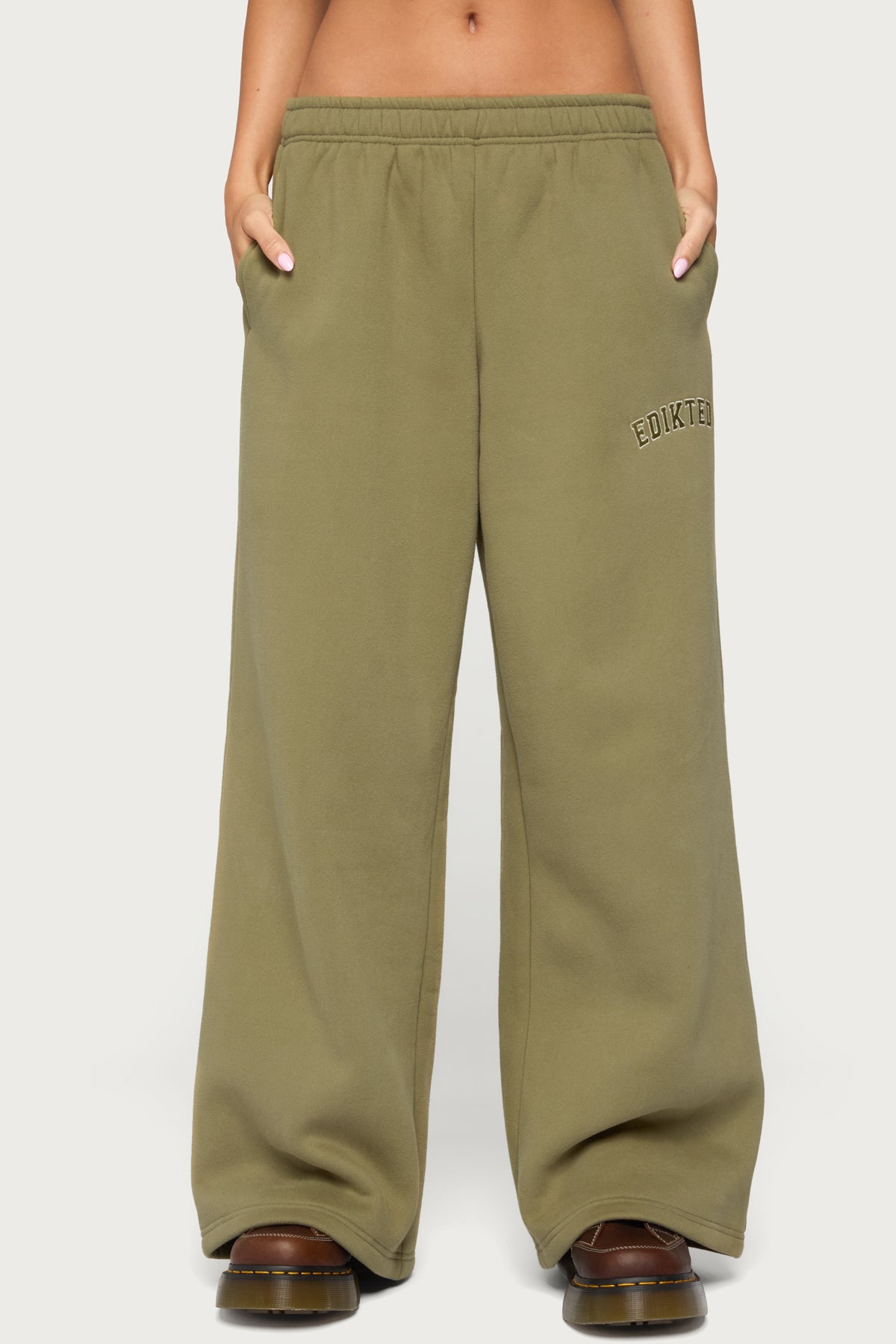 Edikted Major Sweatpants - OLIVE