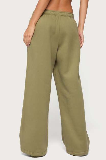 Edikted Major Sweatpants - OLIVE
