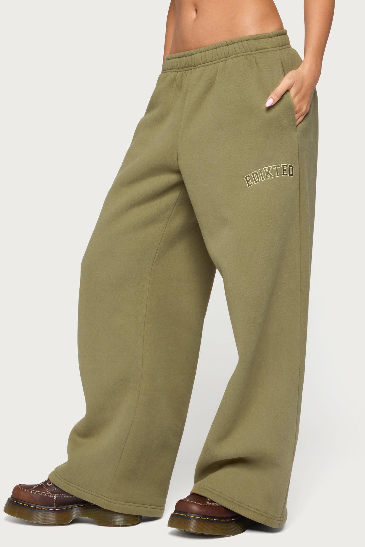 Edikted Major Sweatpants - OLIVE