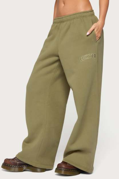 Edikted Major Sweatpants - OLIVE