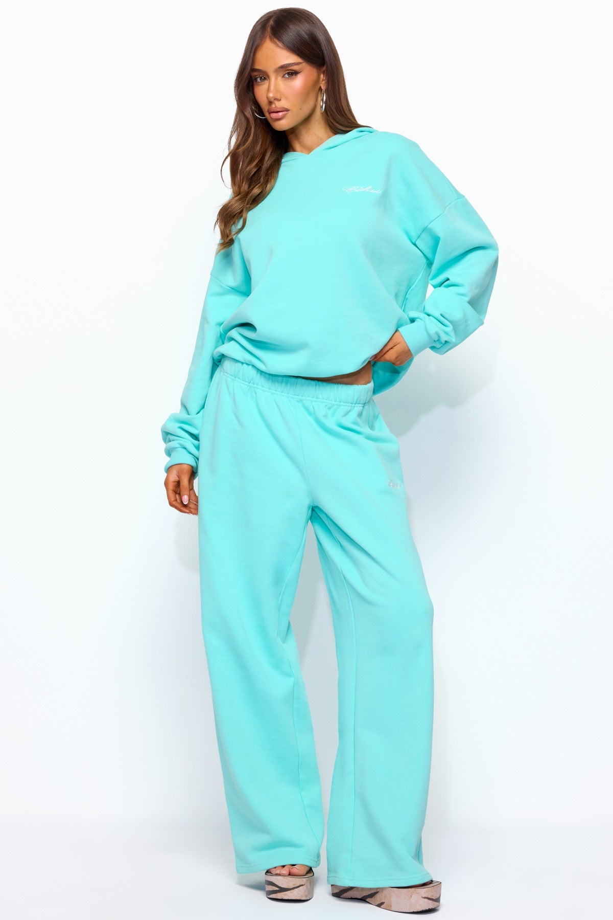 Only Edikted Straight Leg Sweatpants - AQUA