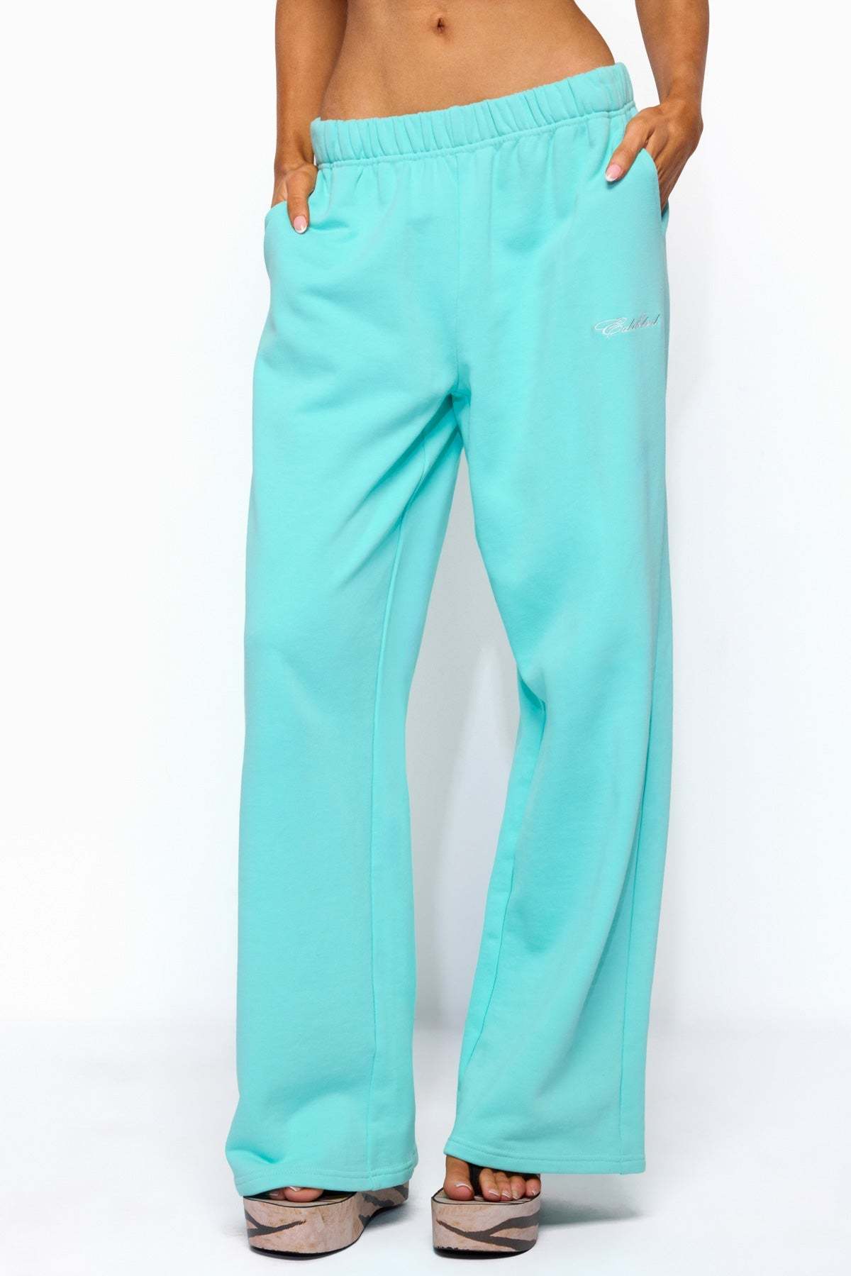 Only Edikted Straight Leg Sweatpants - AQUA