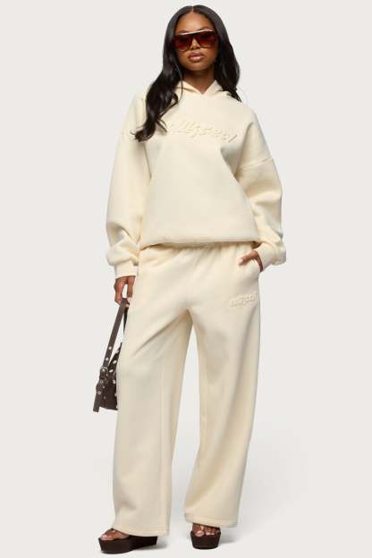 Totally Edikted Sweatpants - CREAM