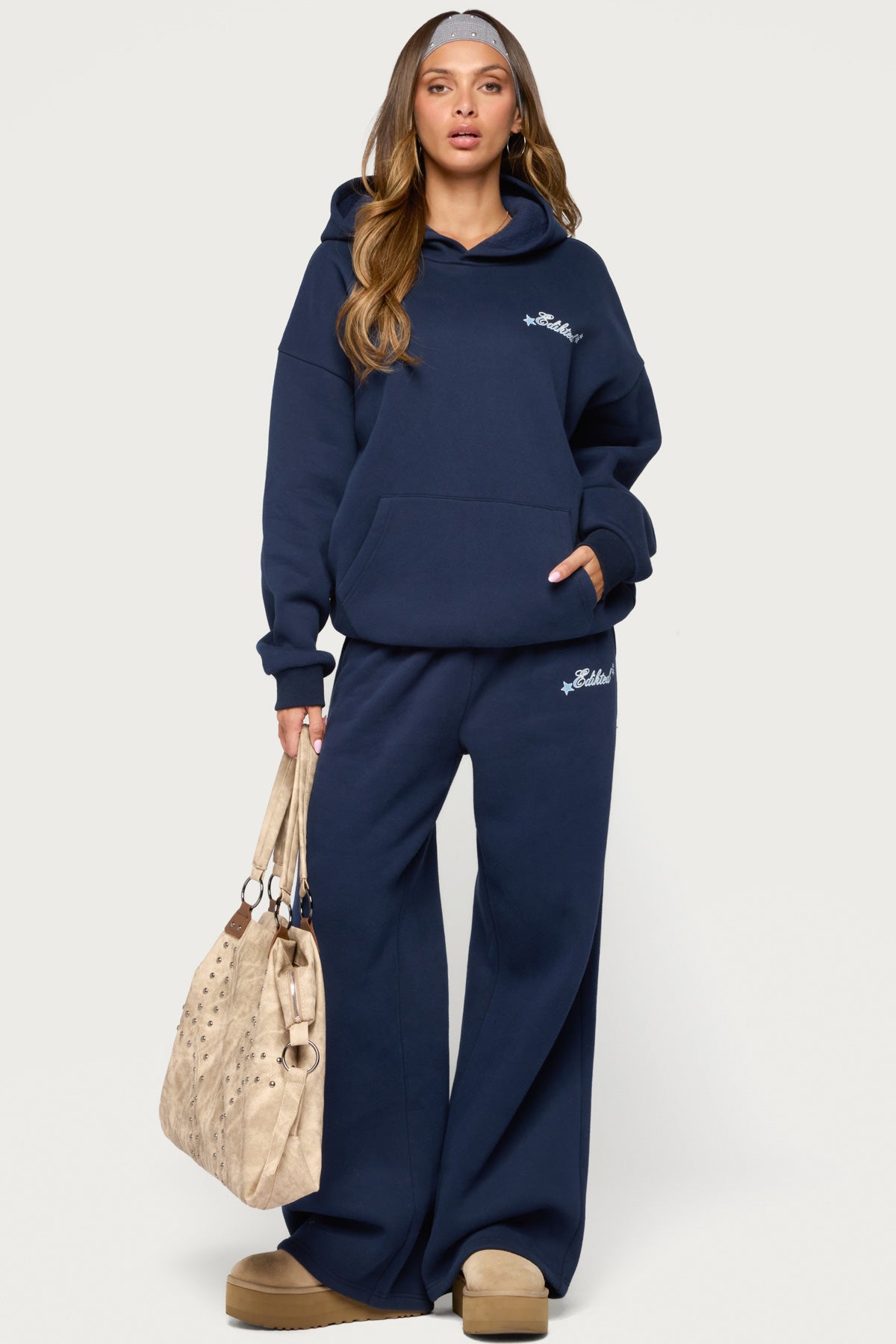 Club Edikted Sweatpants - NAVY
