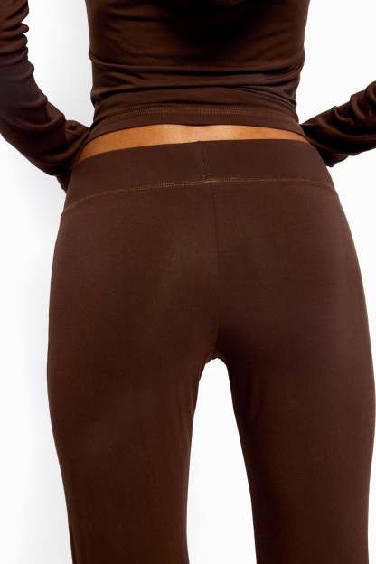 Callan Flared Pants - BROWN