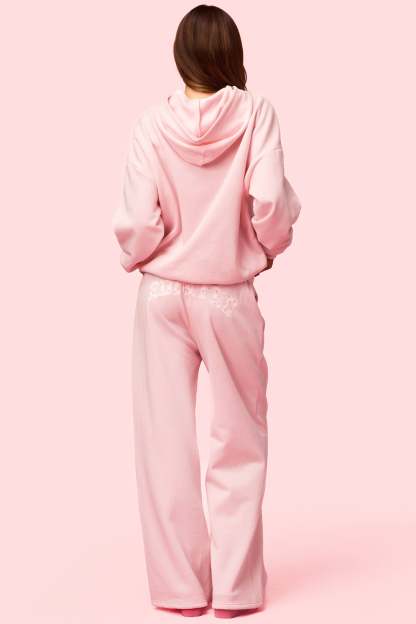 Edikted Hearts Barbie™ Baggy Sweatpants - LIGHT-PINK