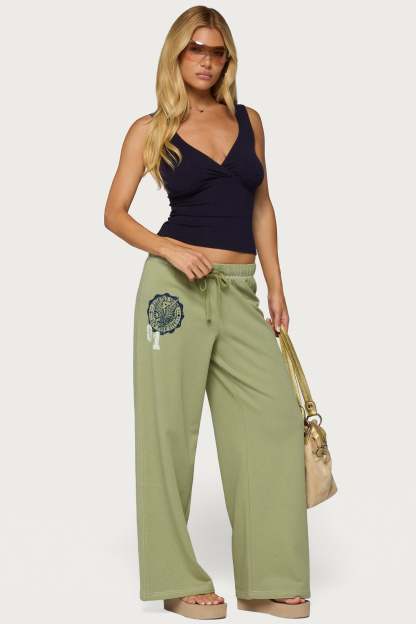 Edikted Spirit Sweatpants - OLIVE