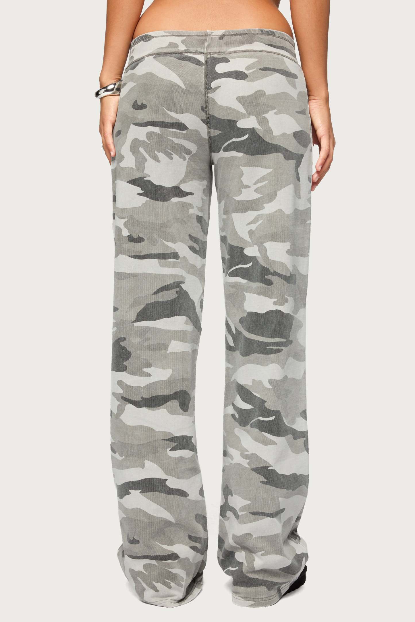 Kenan Straight Leg Camo Sweatpants - GRAY