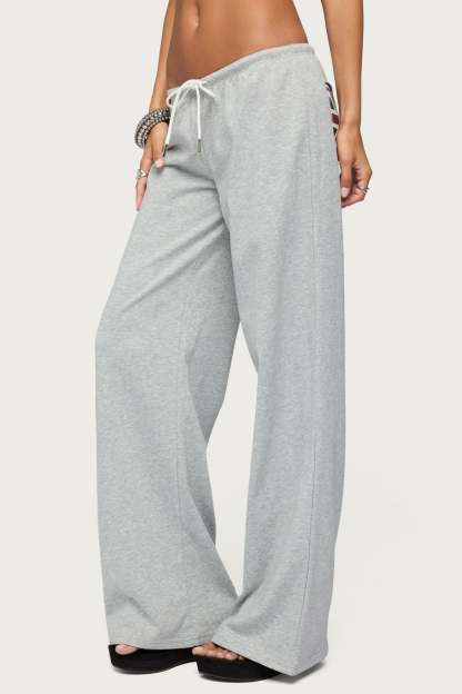 UK Low Rise Sweatpants - GRAY-MELANGE