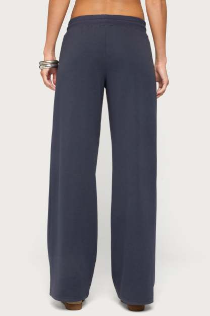 Paeva Low Rise Sweatpants - NAVY