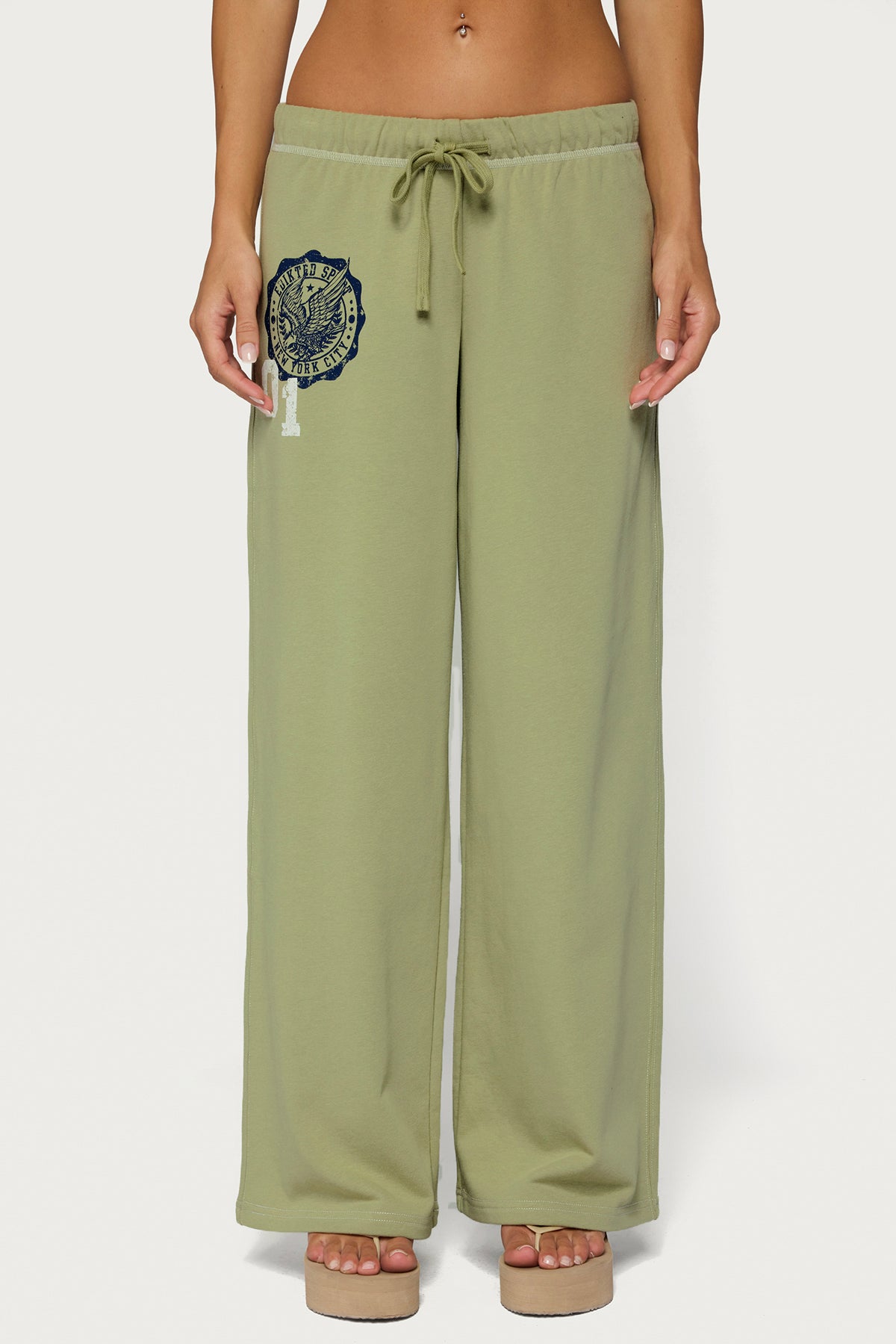Edikted Spirit Sweatpants - OLIVE