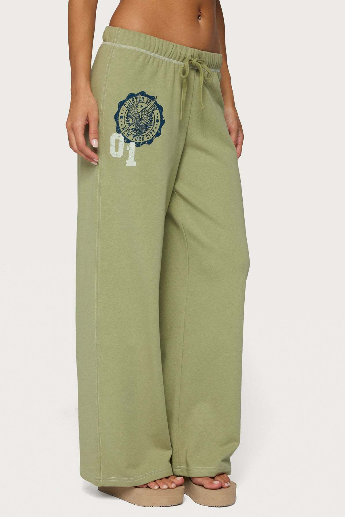 Edikted Spirit Sweatpants - OLIVE
