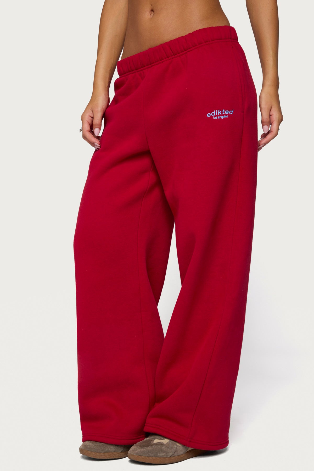 Edikted Los Angeles Sweatpants - RED