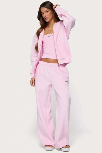 Edikted Diva Sweatpants - LIGHT-PINK