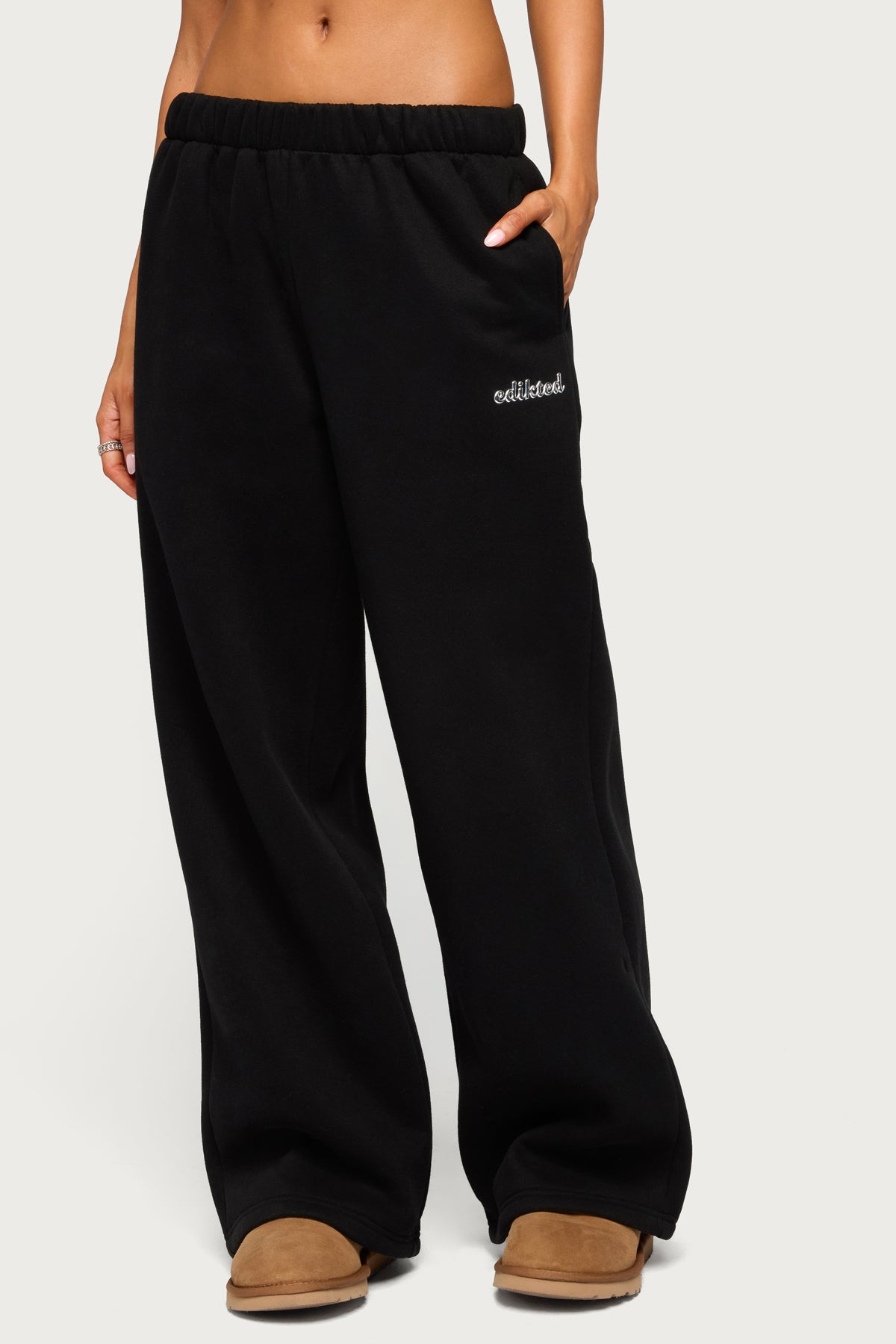 Edikted Diva Sweatpants - BLACK