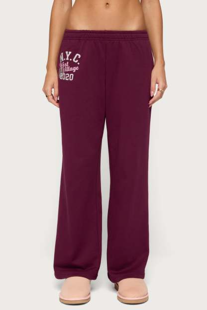 Edikted 2020 Sweatpants - PLUM