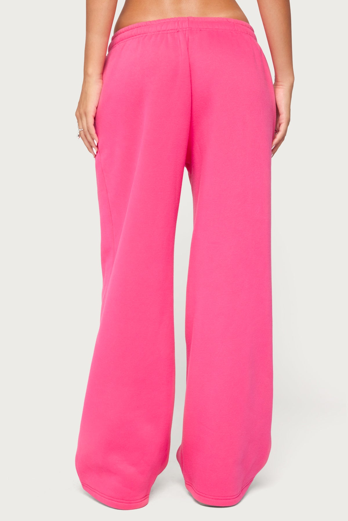 Edikted International Wide Leg Sweatpants - PINK