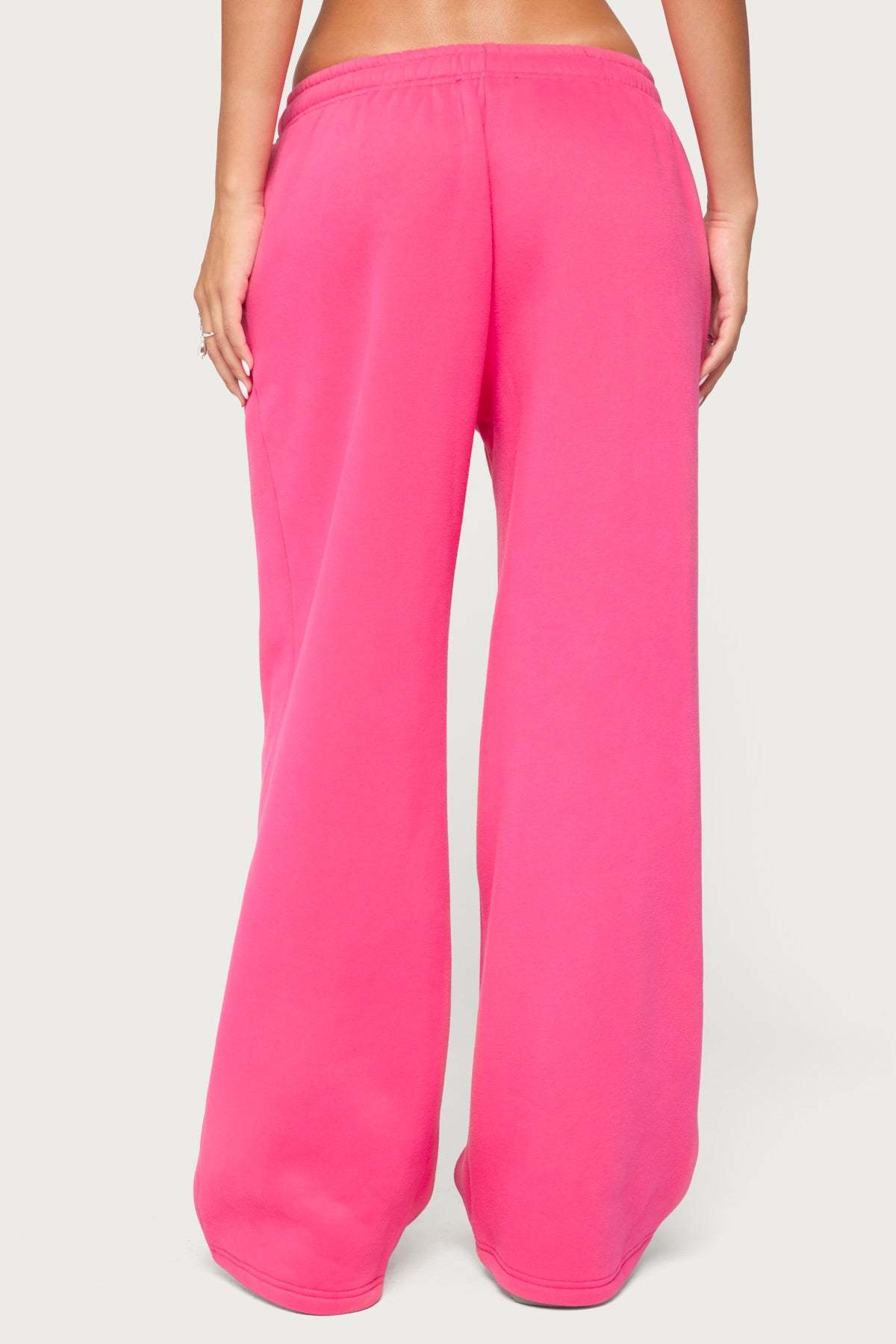 Edikted International Wide Leg Sweatpants - PINK