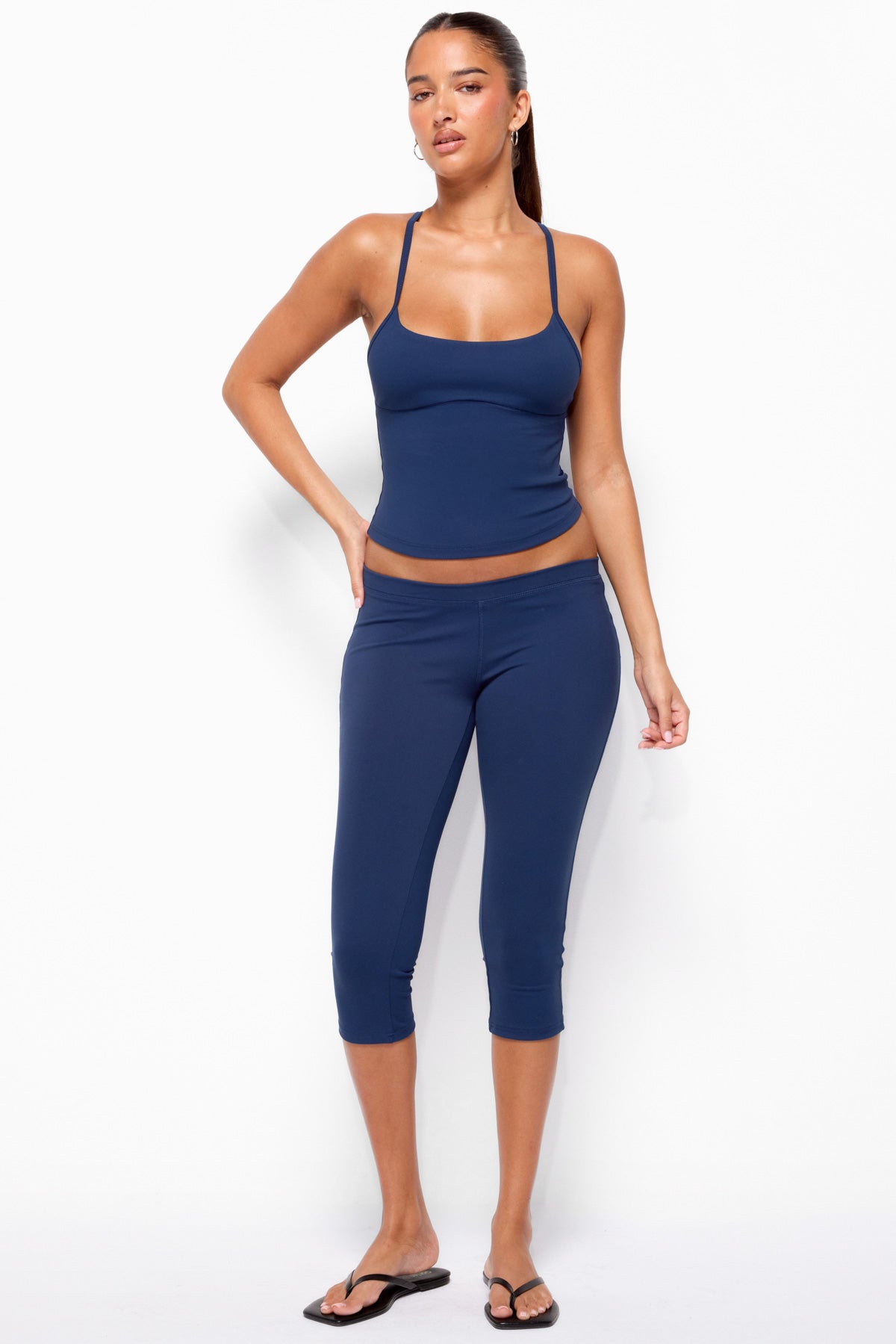 Aiko Capri Pants - NAVY