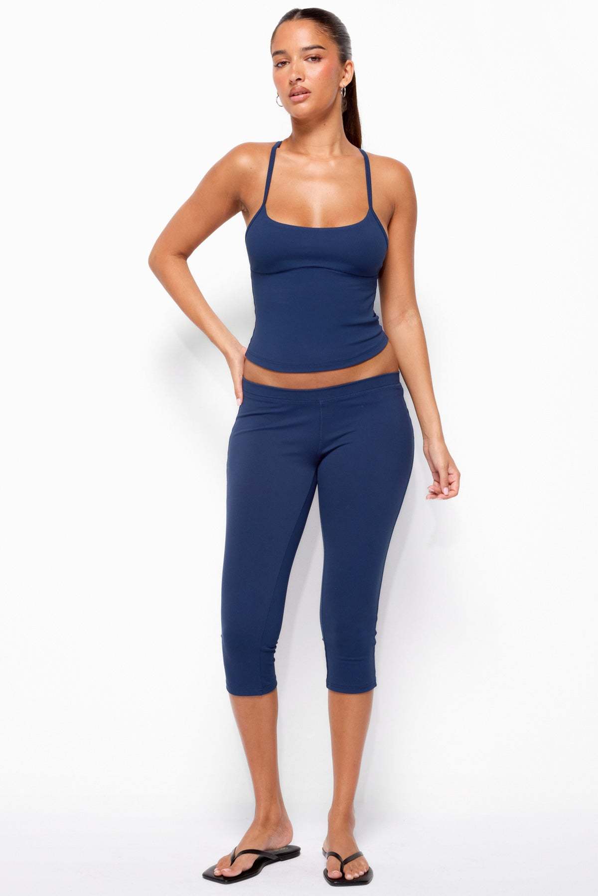 Aiko Capri Pants - NAVY