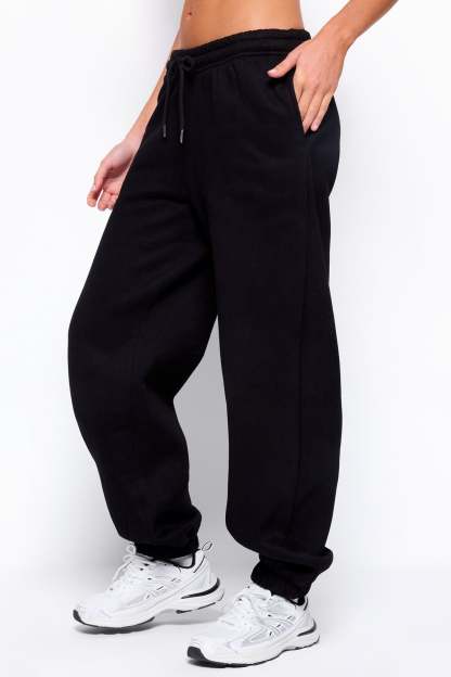 Raely Oversized Sweatpants - BLACK