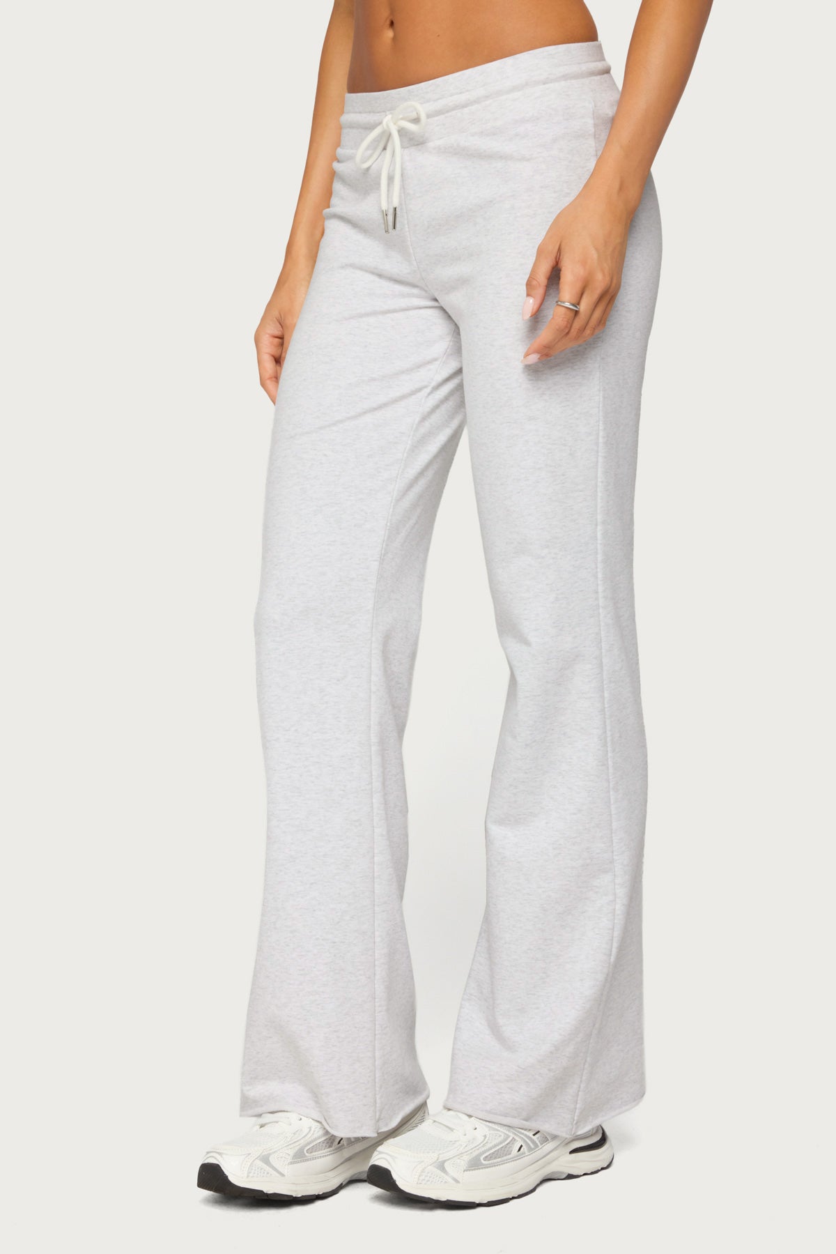 Ilene Terry Sweatpants - LIGHT-GRAY-MELANGE