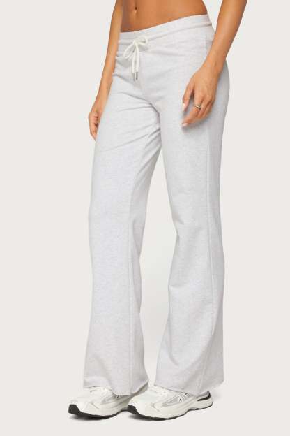 Ilene Terry Sweatpants - LIGHT-GRAY-MELANGE