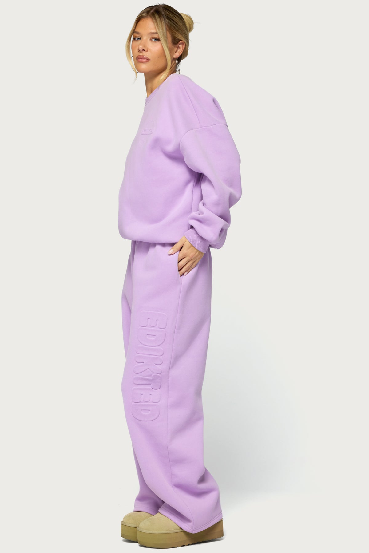 Alysa Wide Leg Sweatpants - LILAC