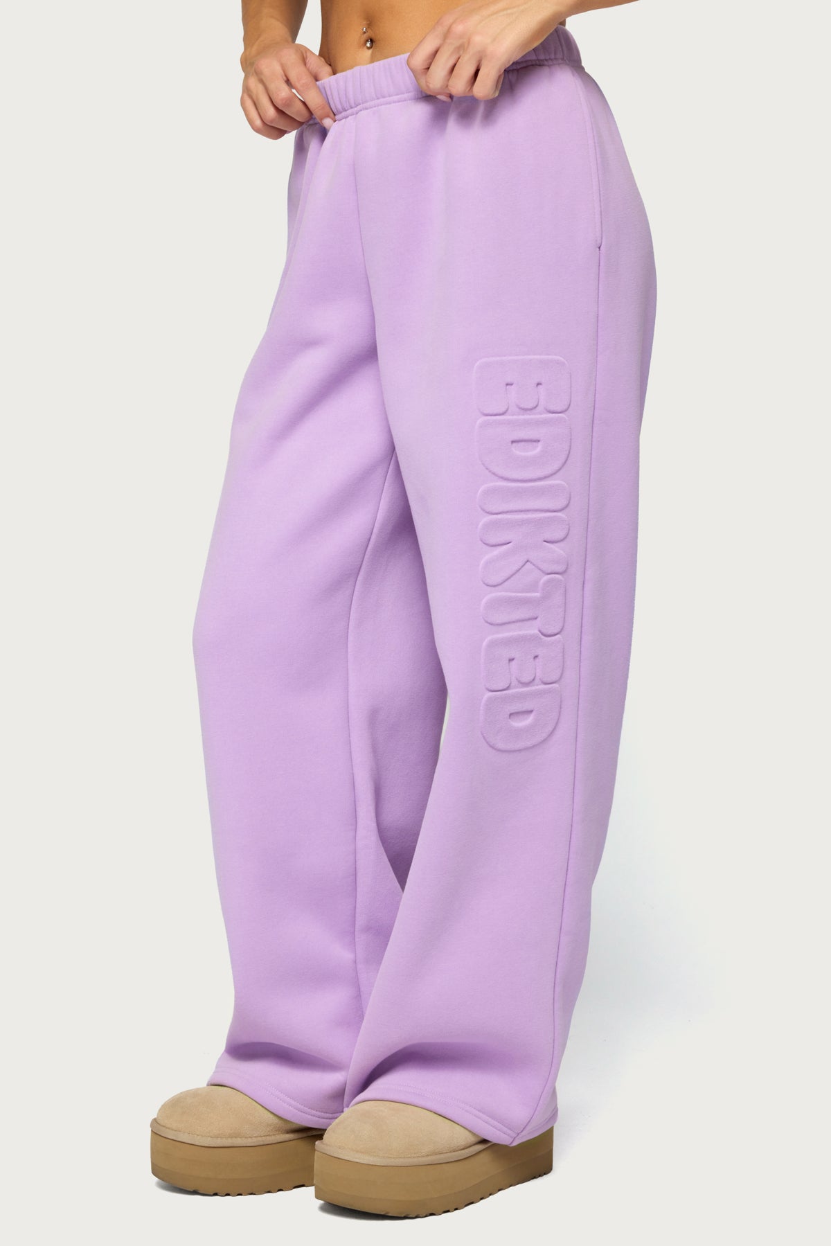 Alysa Wide Leg Sweatpants - LILAC