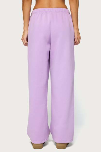 Alysa Wide Leg Sweatpants - LILAC