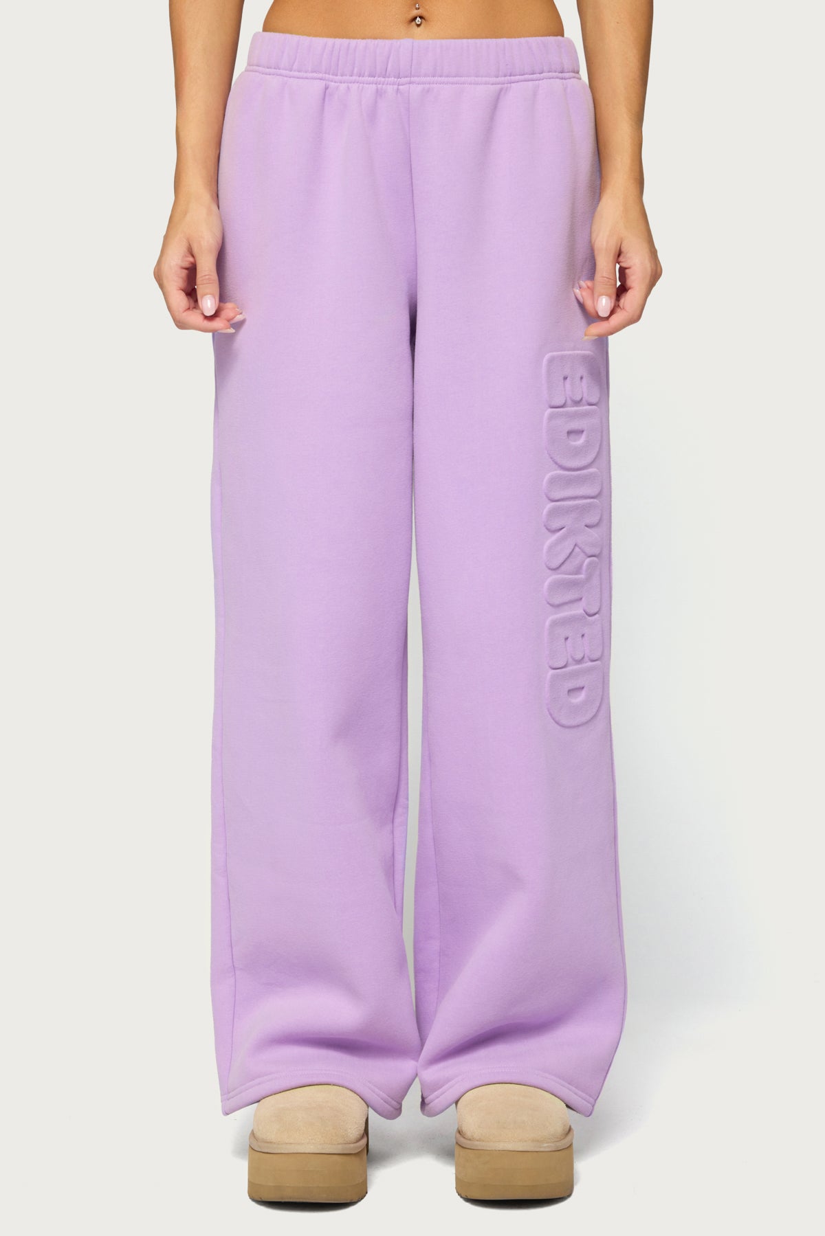 Alysa Wide Leg Sweatpants - LILAC