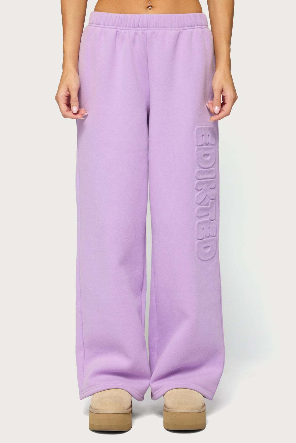 Alysa Wide Leg Sweatpants - LILAC