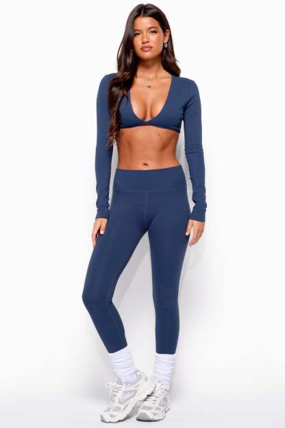 Faery High Rise Leggings - NAVY