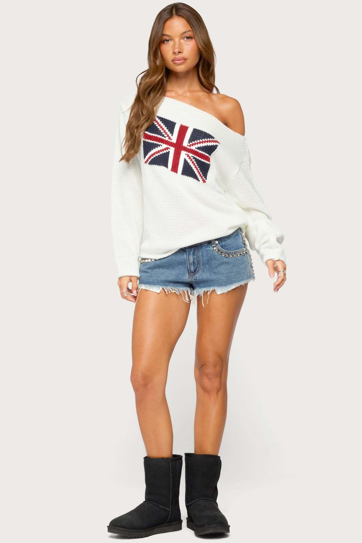 London Girl Knit Sweater - CREAM