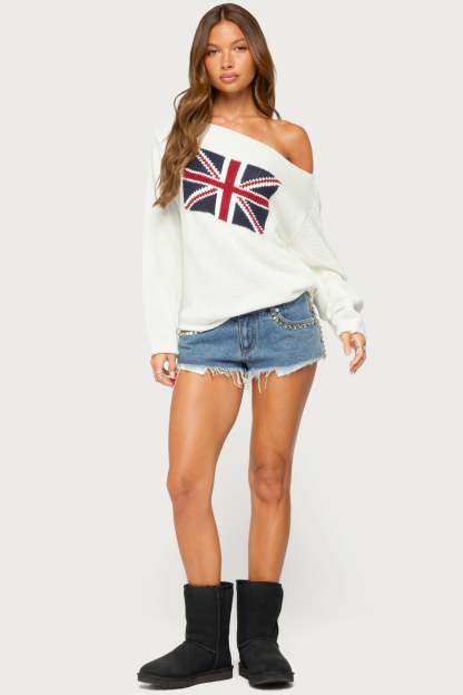 London Girl Knit Sweater - CREAM