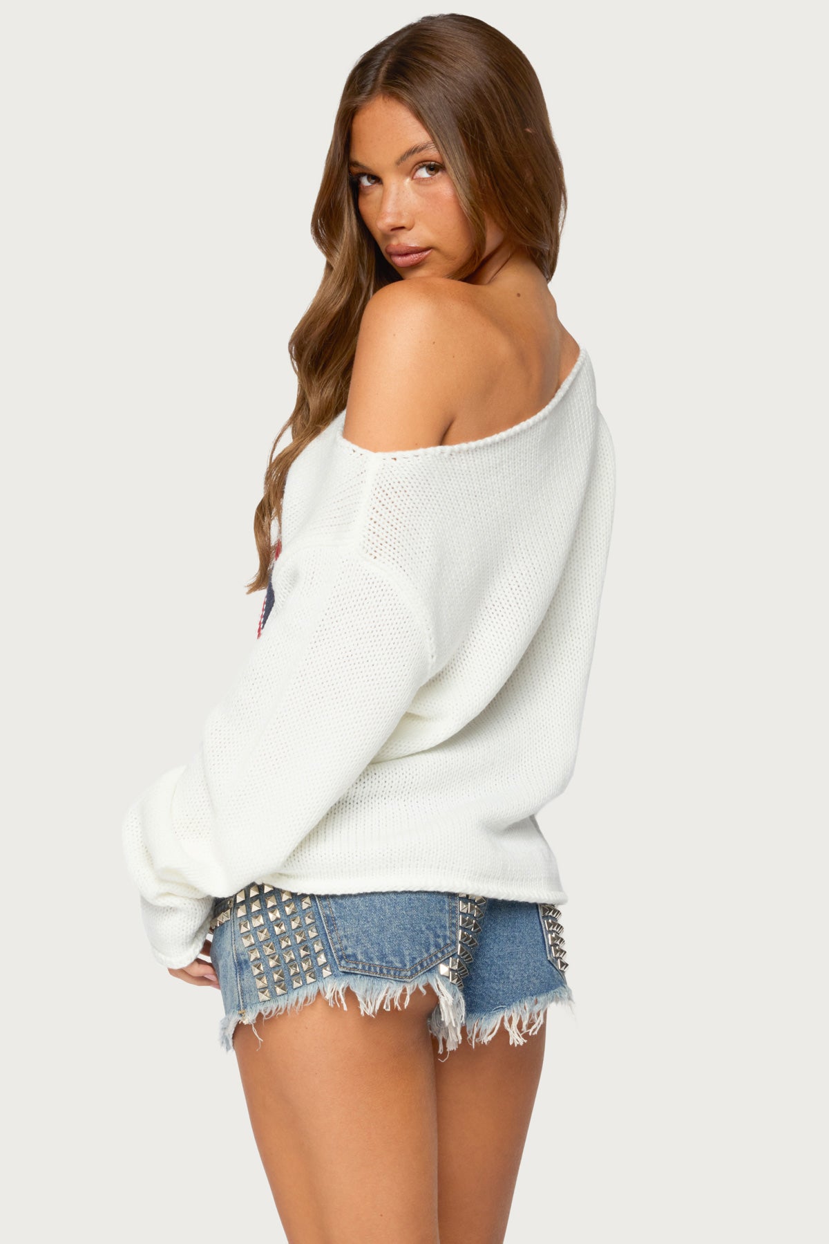 London Girl Knit Sweater - CREAM