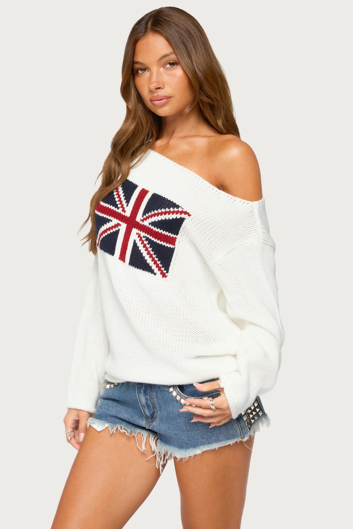 London Girl Knit Sweater - CREAM