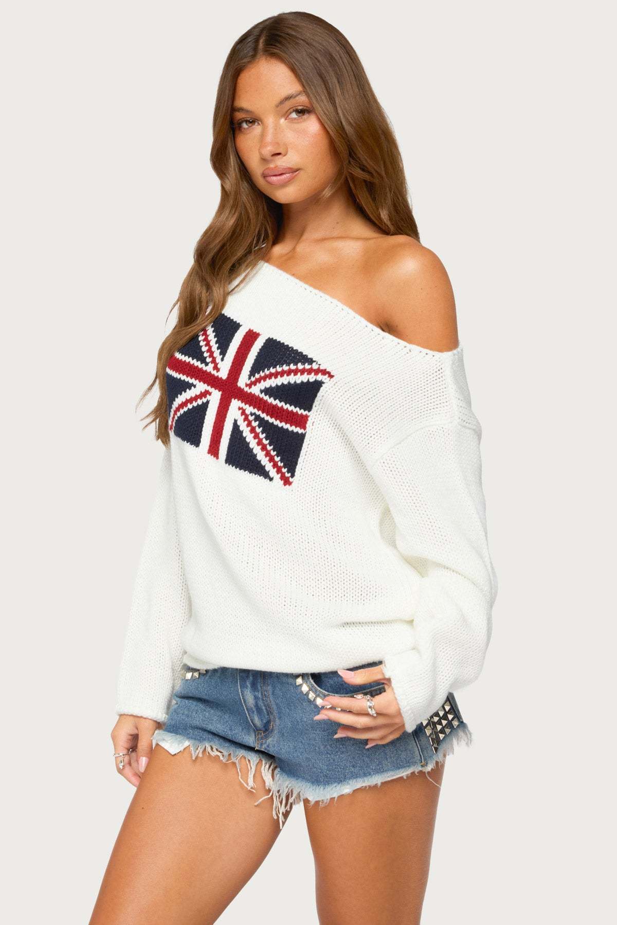 London Girl Knit Sweater - CREAM
