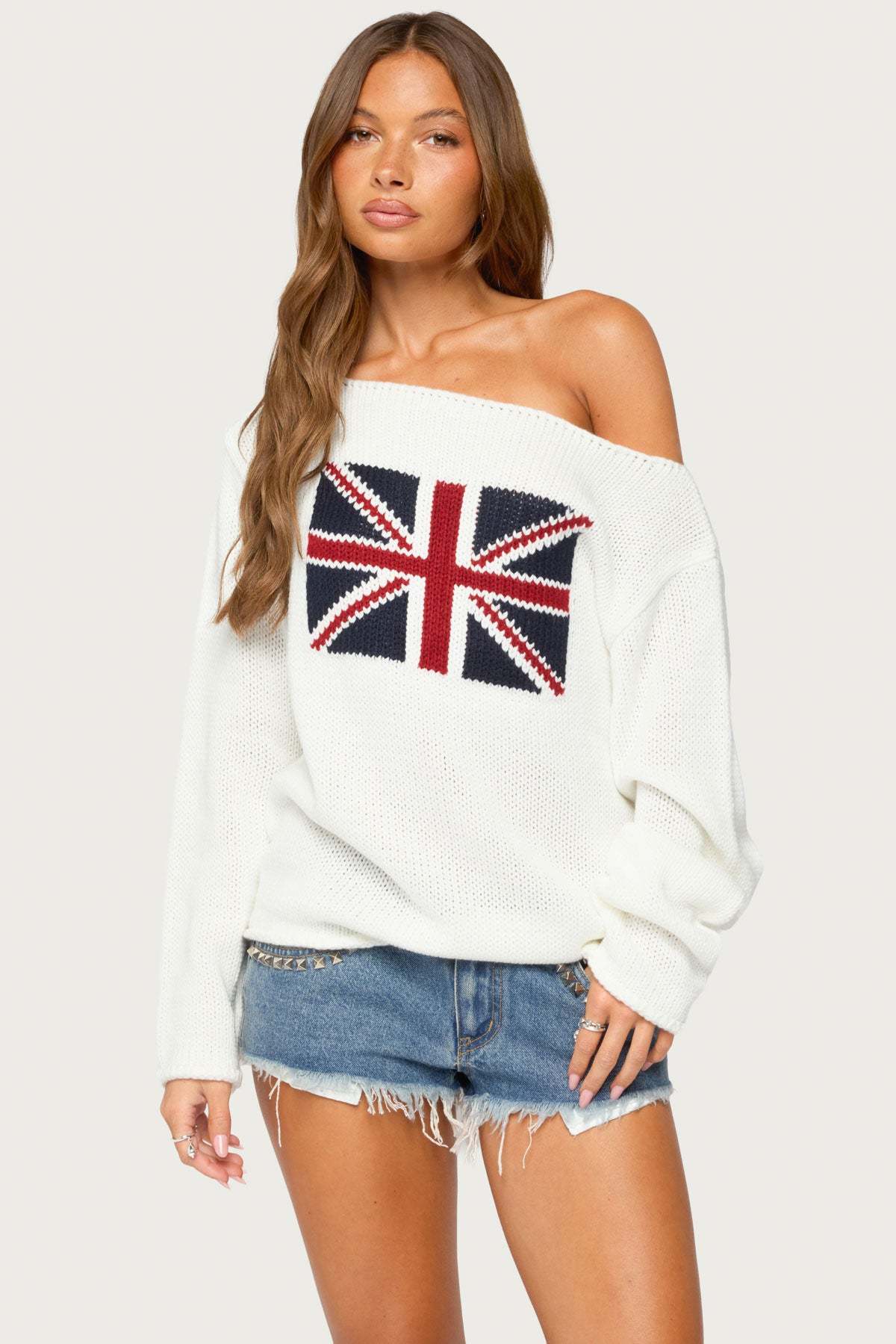 London Girl Knit Sweater - CREAM