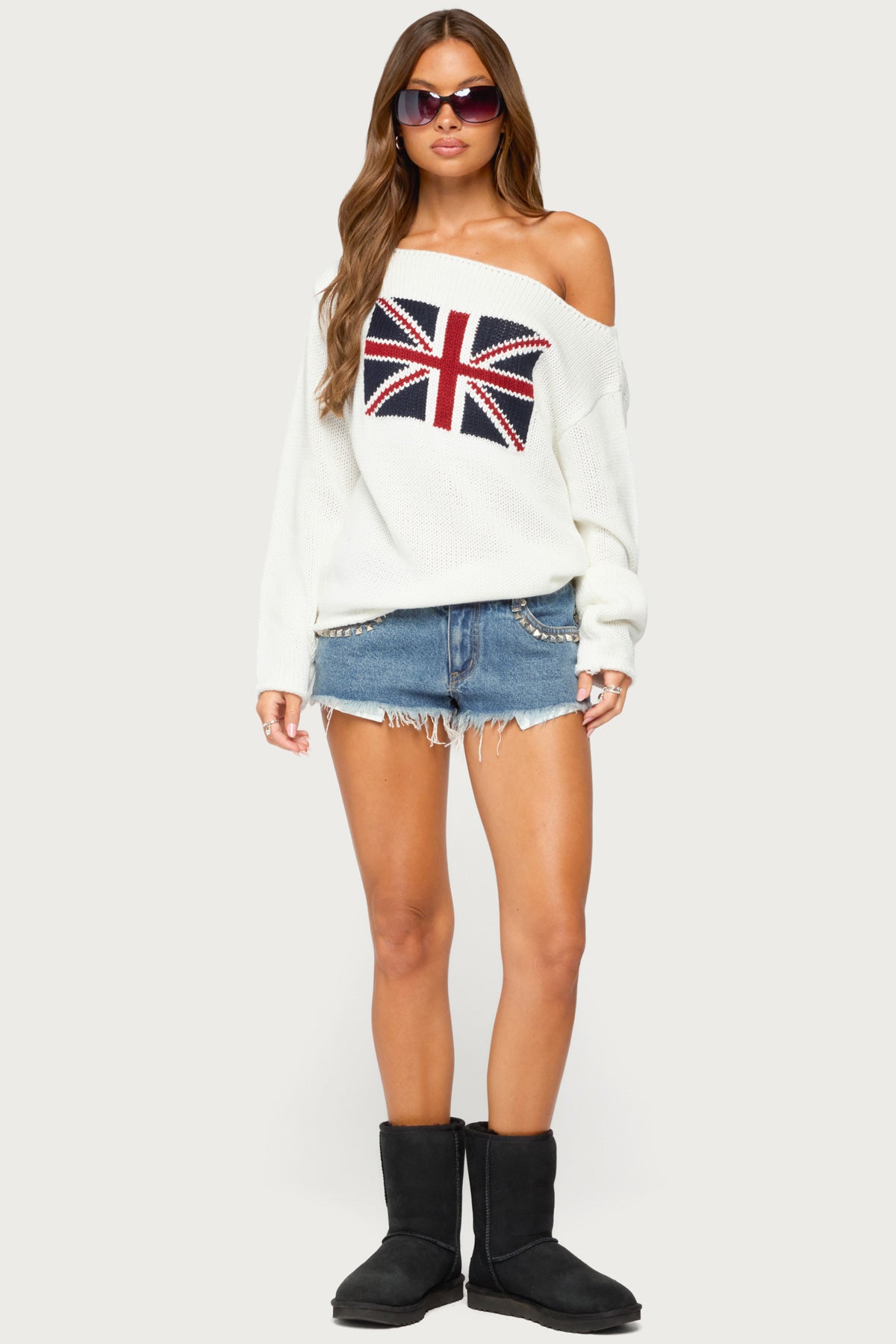 London Girl Knit Sweater - CREAM